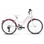 Detský bicykel 24 Kands Laguna VS-2 Bielo-ružový